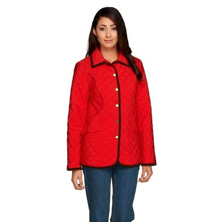 Brand Joan Rivers Quilted Barn Jacket Corduroy A255184 Walmart Com