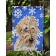 thumbnail image 3 of Carolines Treasures SC9787GF Golden Doodle 2 Winter Snowflakes Flag Garden Size, 3 of 3