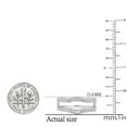 thumbnail image 5 of Dazzlingrock Collection 0.25 Carat (ctw) 18K Diamond Millgrain Wedding Enhancer Double Guard Band 1/4 CT, White Gold, Size 8, 5 of 6