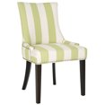 thumbnail image 3 of SAFAVIEH Lester 19" H Contemporary Glam Dining Chair, Set of 2, Multi Stripe/Espresso, 3 of 10