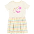 thumbnail image 3 of Inktastic I Love My Papa Girls Toddler Dress, 3 of 5