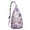 Pink, variant on Astral Sling Backpack - Ethereal Star Map & Solar System Pattern, Multi-Functional Water-Resistant Pack for Students & Travelers