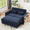Blue, variant on Euroco 61.4" Pull-out Sofa Bed Convertible Couch Loveseat Sofa Modern Sleeper Sofa with Adjustable Backrest for Living Room, Blue