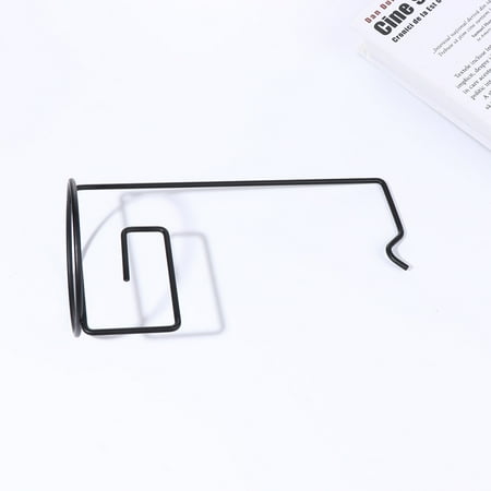 Niceauty 4Pcs Simple Black Hanging Hooks for Plants Glass Bottle Flowerpot Office Home Decoration