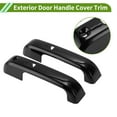 thumbnail image 4 of Cubierta de manija de puerta exterior única para Ford F150 2DR 2015-2020 con agujero inteligente, negro brillante, 2 piezas, 4 of 7
