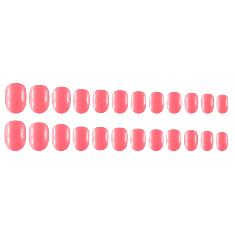 Fake Nails Tips 24pcs 12 Different Size Natural Short False Nails Tips