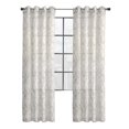 thumbnail image 2 of Jennifer Sheer Botanical Print Grommet Curtain Panel 52" x 84" in Grey, 2 of 6