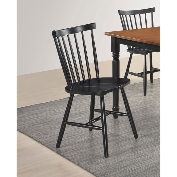 Dining Chairs Hayward Black Wood Dining Side Chair (Set of 2),Wooden Dining Chairs