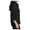 thumbnail image 3 of Yellow Rooster Women's 3/4-Sleeve Easy Care Shirt Black XS, 3 of 6