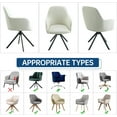 thumbnail image 4 of Granjero Gordo Funda para sillón giratorio con brazos para comedor, para oficina, sala de estar, B26, 4 of 4