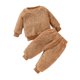 thumbnail image 1 of Gibobby Conjunto de Sudadera y Leggings de Lana Conjunto de ropa de lana con pantalones de manga larga de otoño sólido de algodón para bebés recién nacidos y niñas(A,2-3 Años), 1 of 5