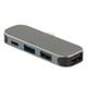thumbnail image 4 of 1 Tipo C Hub PD Puerto De Carga 5 En 1 Función De Enchufe En Caliente aleación De Aluminio Plateado USB C Hub Adaptador Multipuerto Para Tableta, 4 of 7