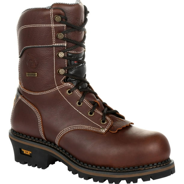 Georgia Boot - Georgia Boot AMP LT Logger Composite Toe Waterproof Insulated Work Boot - Walmart