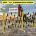 thumbnail image 3 of 16FT Industrial Metal Expandable Barricade Retractable Traffic Fence with Casters Portable Barricade Gate Folding Security Gate for Construction Area Traffic Control Cordon, 3 of 7