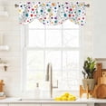 thumbnail image 3 of Colorful Polka Dot Tie Up Valance Curtains for Windows, Kitchen Curtains Window Treatments, Rainbow Color Polka Dots Abstract Short Window Shades Valances for Bedroom Bathroom Cafe 42"x18", 3 of 8