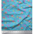 thumbnail image 3 of Soimoi Georgette Viscose Fabric Donuts Food Print Sewing Fabric Yard 42 Inch Wide, 3 of 3