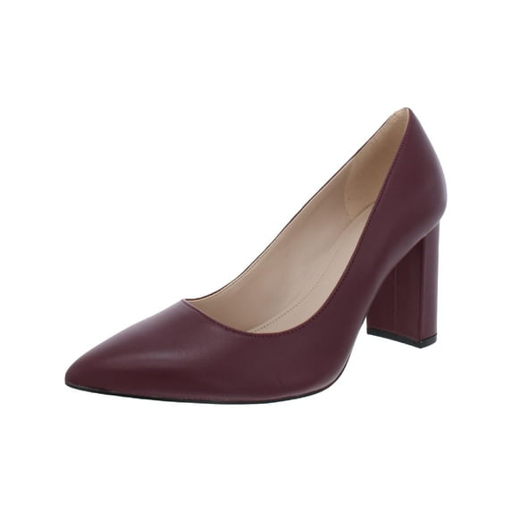 Marc Fisher Womens Viviene Leather Pointed Toe Pumps Red 5 Medium (B,M)