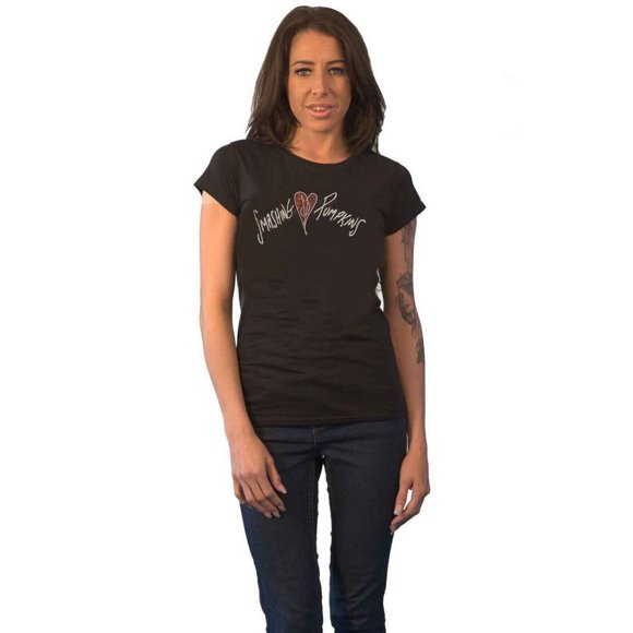 The Smashing Pumpkins Womens Gish Heart Cotton T-Shirt