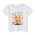 thumbnail image 5 of XEGLSBU Shirts for Girls 7-8 Preppy Kids Graphic Print Short Sleeve T Shirt Casual Crew Neck Tee for Girls Boys Youth Blend Top White Size 6-7 Years, 5 of 6