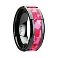 thumbnail image 3 of Sierra Black Ceramic Ring With Pink And White Camouflage Inlay, 3 of 4