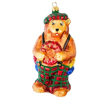 Christopher Radko Company 7.00In Bearing Hearts, Glass, Teddy Bear Christmas 981160