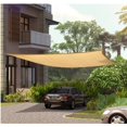 thumbnail image 3 of Toldo de vela de sombra rectangular beige de 10' x 16.5', 95% de bloqueo UV, permeable al agua y al aire, comercial y residencial, 3 of 4