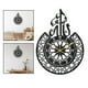 thumbnail image 3 of Reloj de pared para sala de estar moderno, reloj de cocina, reloj de pared silencioso minimalista, negro, 3 of 9