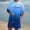 Blue, variant on Gradient Letter Print Short Sleeve T Shirt And Shorts For Casual Wear Modern Crewneck ’s Leisure Outfit Comfortable Made For Daily Use(Green,XS)