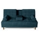 thumbnail image 2 of Sofá Cama con Portavasos de Velvet Olivo Makora Modelo Zambroni, 2 of 10