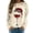 Beige, variant on QTSHPN Fall Crewneck Sweatshirt Merry Christmas Print Round Neck Fit Pullover Long Sleeve Loose Blouse Women's Sweatshirt Dark Green M