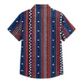 thumbnail image 4 of Men's 250Th Anniversary Usa Shirt Short Sleeve Patriotic Flag Star Printed Button Summer Beach Dressy Independence Day Shirts, 4 of 6