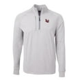 thumbnail image 2 of Men's Cutter & Buck  Heather Gray Lamar Cardinals Big & Tall Adapt Eco Knit Quarter-Zip Pullover Top, 2 of 3