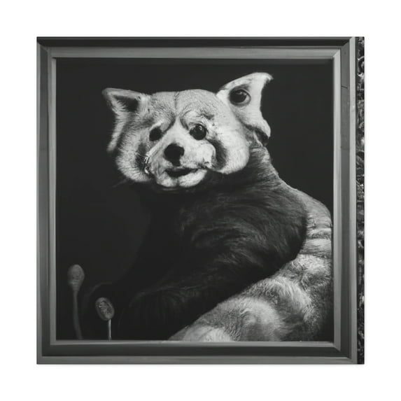 Red Panda Rococo Dream - Canvas