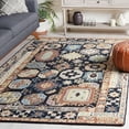 thumbnail image 2 of SAFAVIEH Aspen Joandra Oriental Area Rug, Black/Ivory, 7' x 7' Square, 2 of 10
