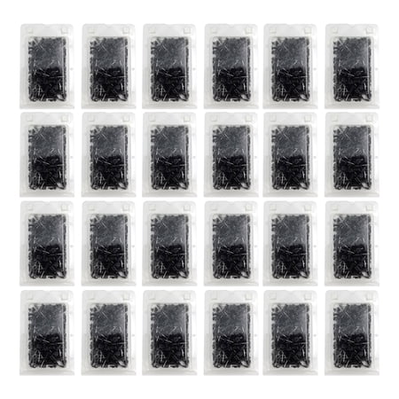 Pen + Gear Push Pins & Thumb Tacks Supplies, Black Color, 200 Count x 24 Pack