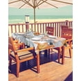 thumbnail image 2 of Fsddascl Farmhouse Flowers Outdoor Tablecloth - 60x102 Inch Rectangle Dining Table Cover, Botanical Wild Floral Garden Motifs Waterproof Outdoor Table Cloth with Umbrella Hole & Zipper for Patio, 2 of 7