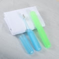 thumbnail image 7 of Vocoste 2 Pcs Plastic Lightweight Traveling Toothbrush Holders Case for Travel Business 7.48"x1.06" Blue Green, 7 of 7