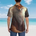 thumbnail image 4 of Pofeuu Mystic Fox With Halo Print Hawaiian Shirt for Men Sleeves Casual Button Down Summer Beach Dress Shirts T-Shirts,Large, 4 of 7