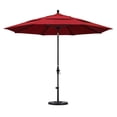 thumbnail image 2 of Parasol de Marché en Fibre de Verre 11 Pieds Inclinaison Col Noir Mat/pacifica/rouge, 2 of 2