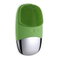 thumbnail image 2 of Mini portátil eléctrico limpieza facial cepillo masajeador de silicona herramienta 5 engranajes ajustable cara lavado poro removedor casero viajar verde Advancent CE005081-04B, 2 of 7