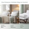 thumbnail image 5 of Unique Bargains Breathable Hypoallergenic Envelope Pillow Protectors Jumbo White 20" x 28", 5 of 5