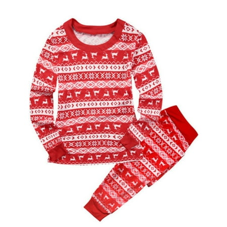 

Gueuusu Family Matching Christmas Pajamas Set Women Kids Santa Sleepwear