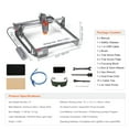 thumbnail image 6 of VEVOR Laser Engraver Laser Engraving Machine 10W Compressed Spot Eye Protection, 6 of 9