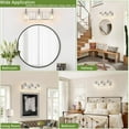 thumbnail image 2 of Bathroom Light Fixtures Bathroom Vanity Light 3-Light Bathroom Lights over Mirror with Clear Glass Shade for Kitchen Living Room Bedroom, 2 of 5