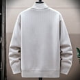 thumbnail image 4 of 1/4 Zip Sweaters for Men Long Sleeve High Neck Knit Fleece Lined Heavyweight Solid Pullover Sweatshirt Jacket (3XL, Beige), 4 of 5