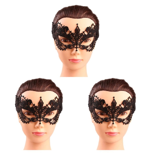 Minnieouse Gargantilla de vampiro cubre piedras preciosas negras erógenas diseño ahuecado pieza facial ancha para Cosplay costumbres exóticas para fiesta Type1 NO1 Minnieouse CBP201219