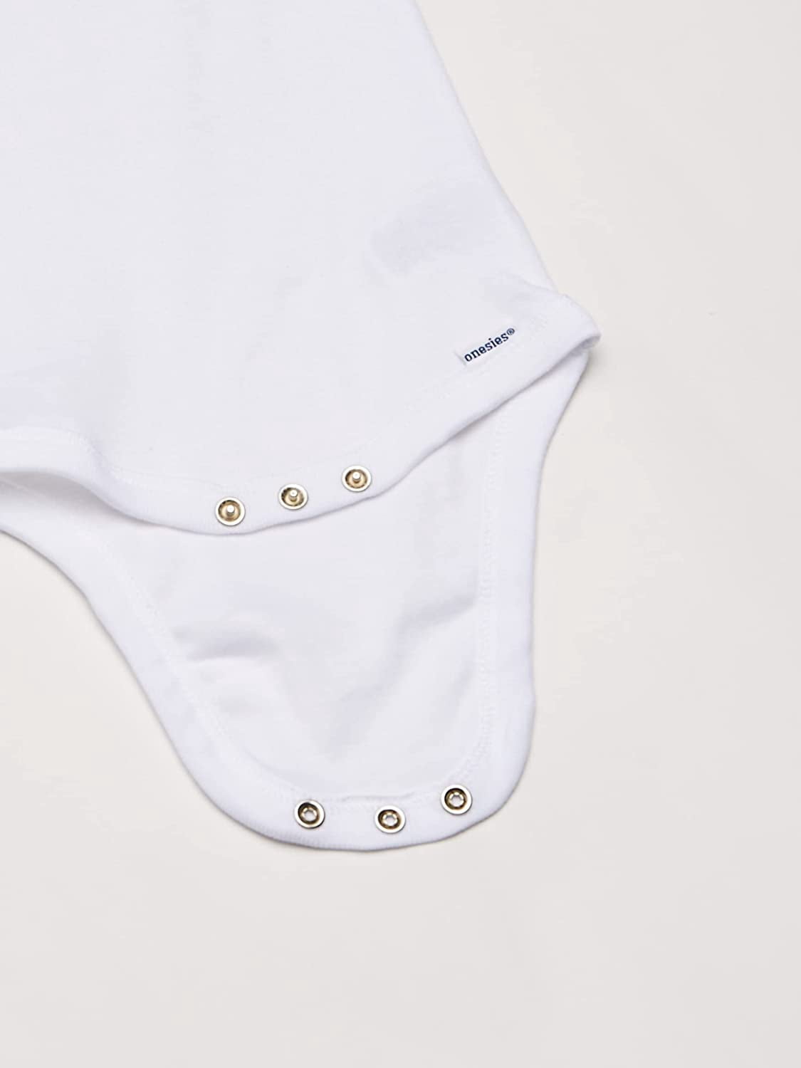 GERBER Baby 5-Pack Solid Onesies Bodysuits, White, 4T, White, Size 4T