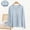 A1 Blue, variant on Vinsonshop Long Sleeve Base Layer for Women with Built in Bra Slim Fit Crewneck Lounge Daily T-shirts Blue L
