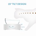 thumbnail image 4 of Cuencos De Comida Para Mascotas Soporte Cuencos Para Gatos Tazón De Agua Para Mascotas Gato Elevado Elevado Altura Ajustable Perfecta Ángulo Doble Ajustable Cateissary PT001539-01, 4 of 6