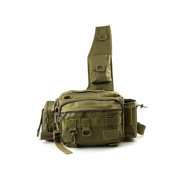 pitrice Multifunctional Fishing Tackle Bags Single Shoulder Compartments  Convenient Crossbody Crossbody Portable Gear Utility Outdoor Storage Bag  Handbag Khaki 